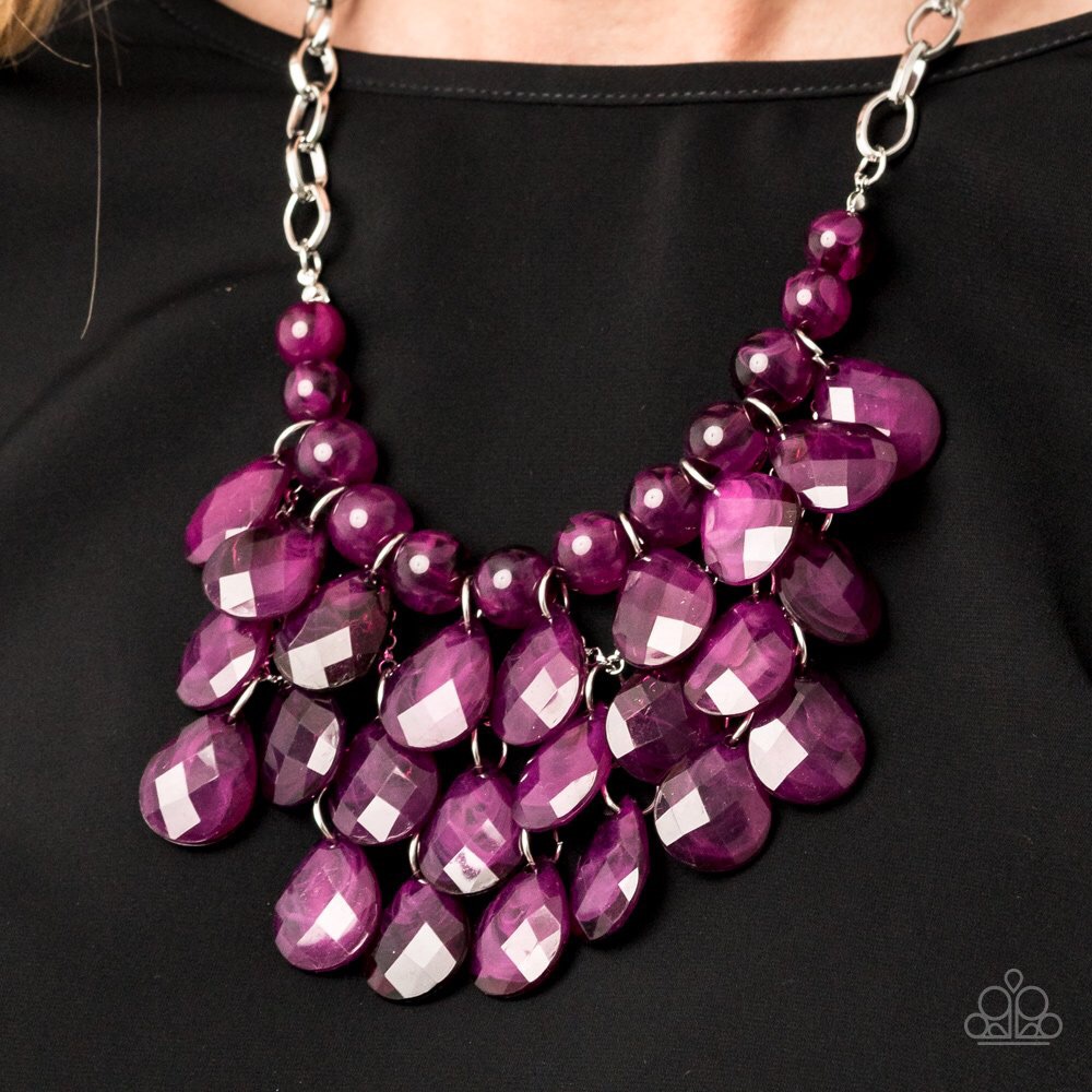 525 Sorry To Burst Your Bubble Purple Necklace